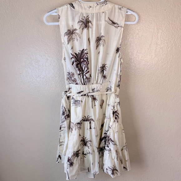 Banana Republic Stampa Tropical Safari Resortwear Wrap Dress Size XS - Picture 5 of 14
